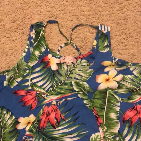 Flowy tropical tank top - Picture 2 of 2